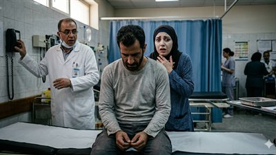 وجدتُ ثلاثين بقعةً حمراء على ظهر زوجي،