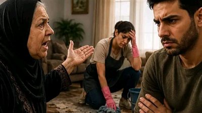 اتصلت على ابنى  قولتله مش معايا فلوس اجيب واحده تنضفلى  الشقه والشقه متبهدله عايزاك تبعتلى مراتك تنضفلى الشقه وتغسلى السجاجيد