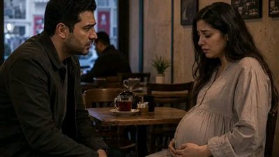 بعد طلاقي بخمس شهور… شوفت طليقتي بالصدفة قاعدة لوحدها في كافيه صغير، وأول ما عيني جت على بطنها الكبيرة…